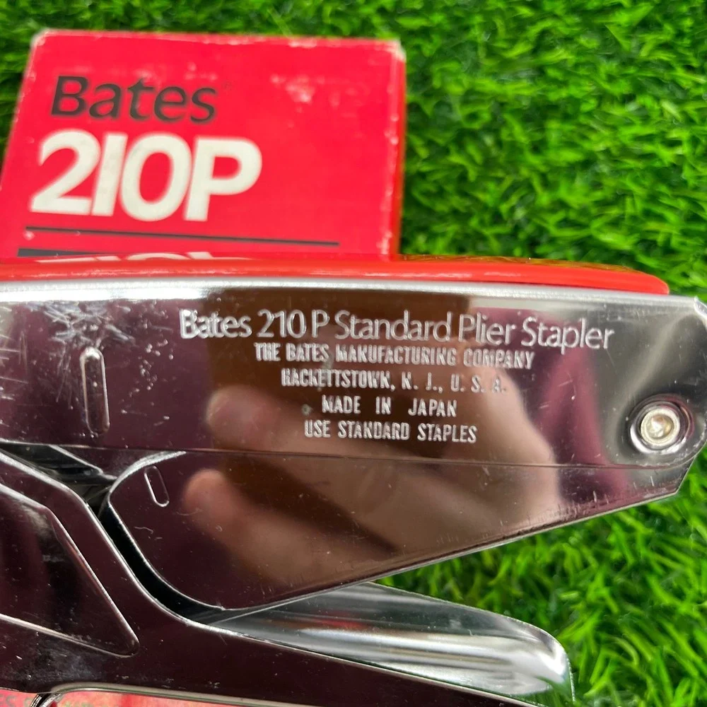 Bates‎ 210P Standard Plier Stapler Chrome Made in Japan with Bostitch Staples